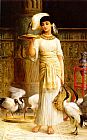 Ale the Attendant of the Sacred Ibis in the Temple of Isis by Edwin Longsden Long